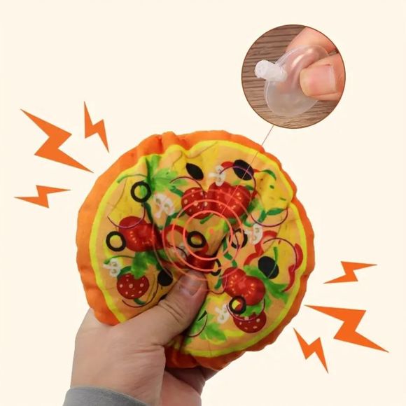 Other - Squeaky Pizza Plush Chew Toy